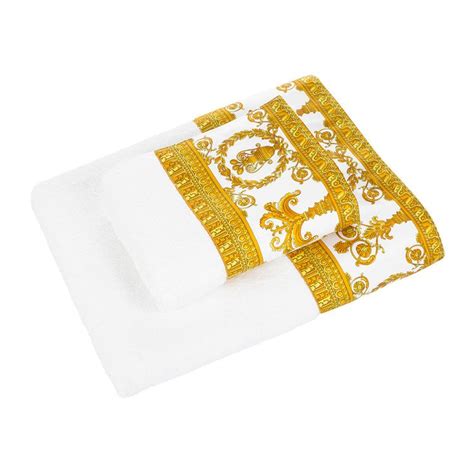 Versace robe hand towel